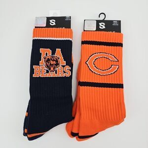 Lot of 2 Strideline Crew Socks Chicago Bears ‎ Men's M/L Size 8-12 NFL